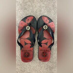 Tory Burch Floral Flip Flops - Size 7.5
